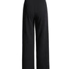 TWOTWINSTYLE Solid Wide Leg Pants For Women High Waist Hollow Out Spliced Diamonds Loose Straight Pant Female Fashion Clothing