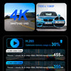 11.26 inch Car DVR 4K Dash Cam Dual Lens Wireless Carplay & Android Auto Video Recorder Monitor GPS Navigation 5G Wifi FM AUX