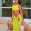 Dulzura Women 2024 Summer Tank Tops Long Skirts Party Club Vacation Two Piece Matching Sets Outfits Wholesale Items For Business