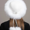 Hot Sale 100% natural Fox Fur Hat Women Cap Thick Fur Cap Winter Warm Hat Female Fashion For Women Hat With Earmuffs Hat