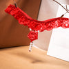 New Pearls Rose Embellishment Thong Embroidery Panries Women's Sexy Ultra-thin G-string Low-waist Beaded Temptation Underwear