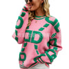 Knitted Sweaters Women 2023 Spring/Autumn Round neck Letter  Embroidery Pullovers Top Temperament casual warm Tee contrast color