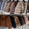 Maomaokong 2025 Natural Real Fox Fur Coat Women Winter Warm Luxury Fur Jacket Detachable Long Sleeves Female Vest Furry Coats