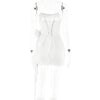 Articat Sexy Strapless Bandage Double-layer Mesh Patchwork Dress Women Perspective Tight Flower Ribbon Vestidos Party Clubwear