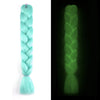 Neon Glowing Hair 24 Inch Ombre Braiding Hair Extensions Jumbo Braid Dark Luminous Braided Pink Green
