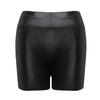 2023 Sexy Womens Shorts Shiny Elastic High Waist Shiny Faux PU Leather Short Pants Slim Hot Dance Clubwear Mini Shorts