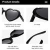 New Love Heart Shaped Polarized Sunglasses Women Fashion Cute Retro Vintage Gradient Sun Glasses UV400 Protection Unisex Eyewear