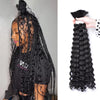 Synthetic Curly Deep Wave Bulk hair For Braiding 20inch No Weft Deep Wave For Braiding Micro Faux Braiding Hair for Boho Braids