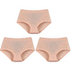 3pcs/pack 2024 Women High Waist Panties Female Briefs Modal Lace Plus Size Underpants Mother Middle Aged Oversize Underwear