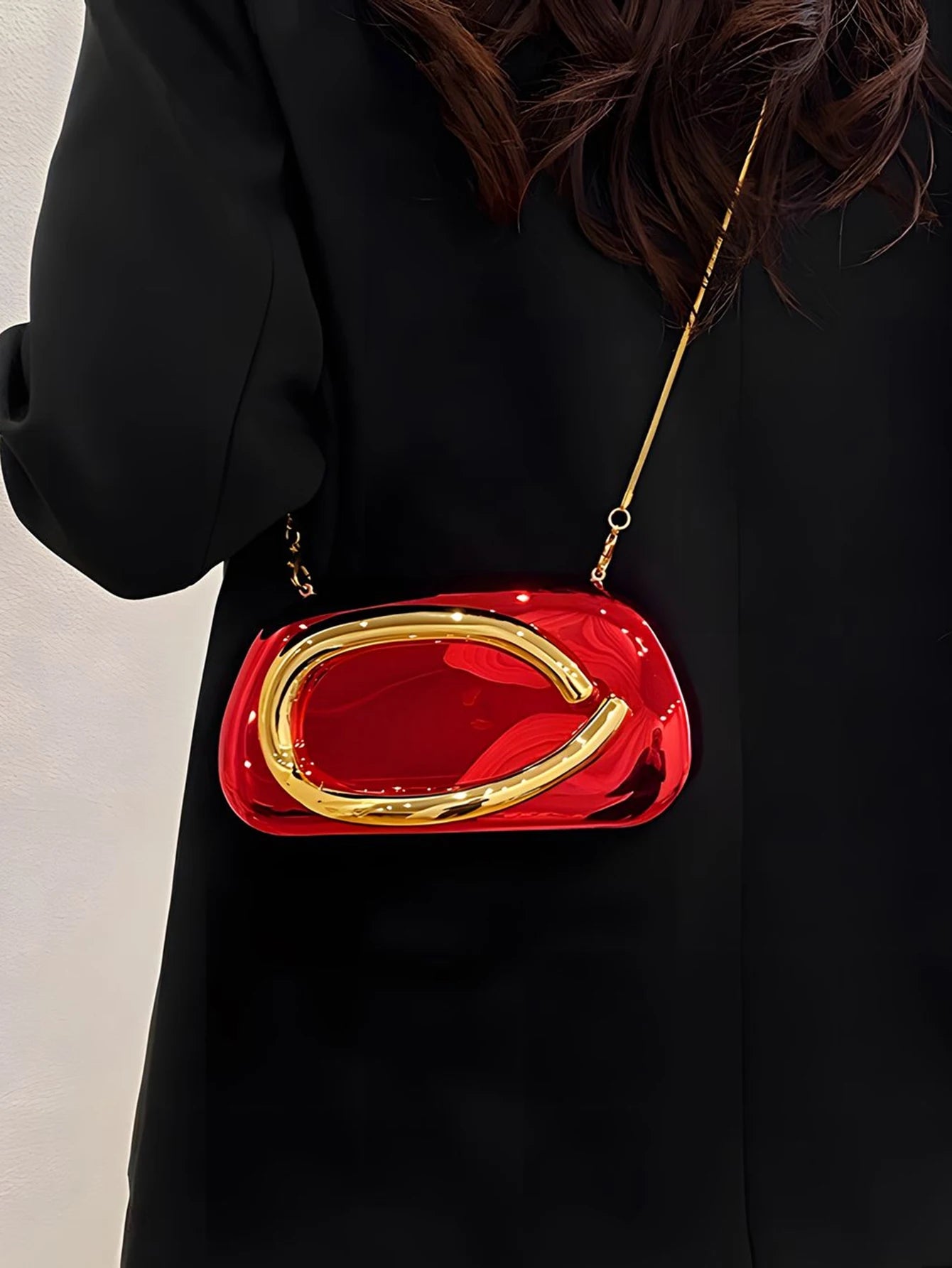 Fashion Elegant Metal Closure Box Shaped Crossbody Bags Women Evening Bags Wedding Mini Ladies Wallet Party Cute Purse ClutchBag