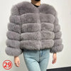 Maomaokong 2025 Natural Real Fox Fur Coat Women Winter Warm Luxury Fur Jacket Detachable Long Sleeves Female Vest Furry Coats