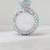 Alizekerr Perfume Bottle Shaped Crystal Evening Bags Women Gorgeous Classy Rhinestone Round Metal Clutch Purses Wedding Party