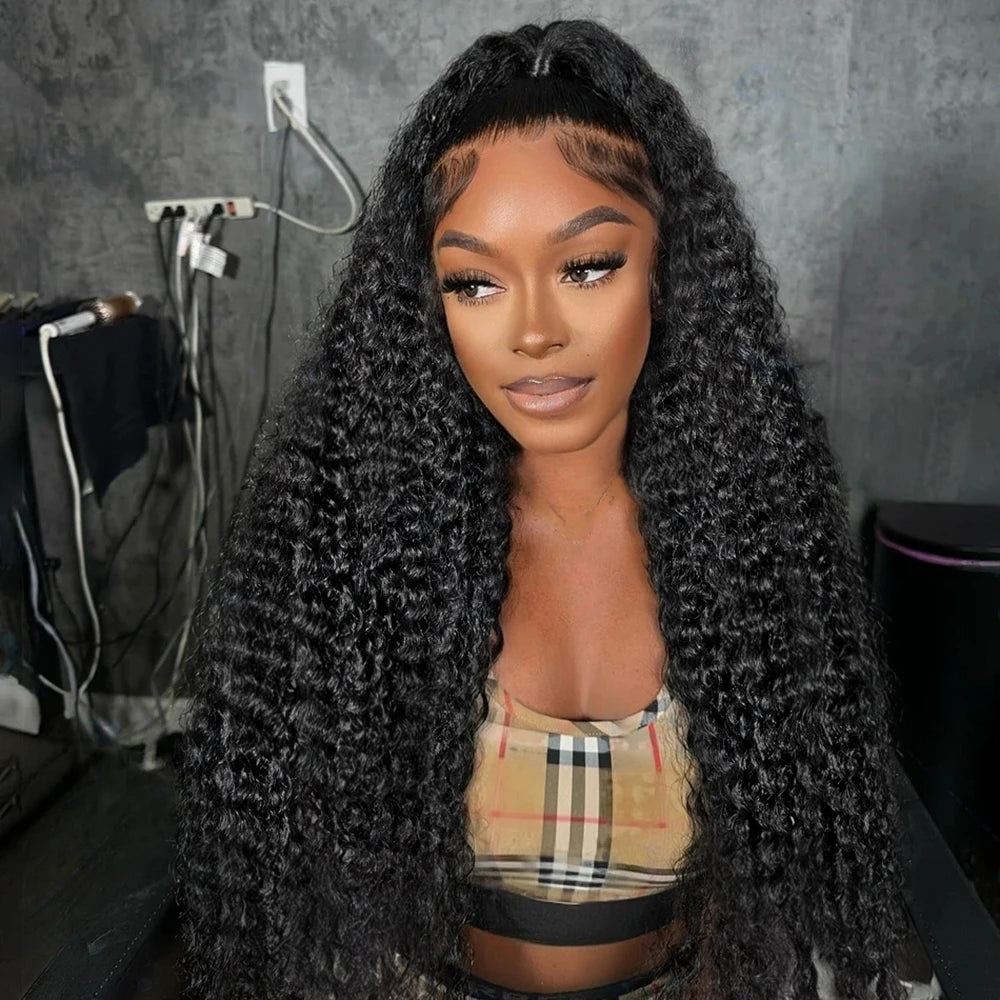 40 50 Inch Water Wave Curly Lace Front Wigs 13x4 13x6 HD Deep Wave Lace Frontal Wig 7x5 Glueless Human Hair Wigs For Women 300%