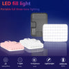 LED Selfie Light 60 High-quality LED Beads 2200mAh Rechargeable CRI 97+, 7 Light Modes Portable on Light for Phone/Tablet/Laptop