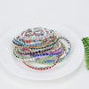 5Pcs/Lot Elastic Crystal Bracelets 2mm Charming Gold Color Crystal Rhinestones Metal Bangle Bracelet Jewelry DIY Gift