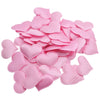 100Pcs 35mm Romantic Sponge Satin Fabric Heart Petals Wedding Confetti Table Bed Heart Petals Wedding Valentine Decoration