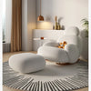 Fluffy White Living Room Chair Modern Cute Floor Ergonomic Living Room Chair Lounge Recliner Meuble Salon Home Furniture