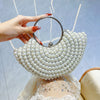 Luxurious Design Sparkling Banquet Clutch Bag Fashion Pearl inlay Wedding Handbag Lady Chain Shoulder Bag New Clutch Purse