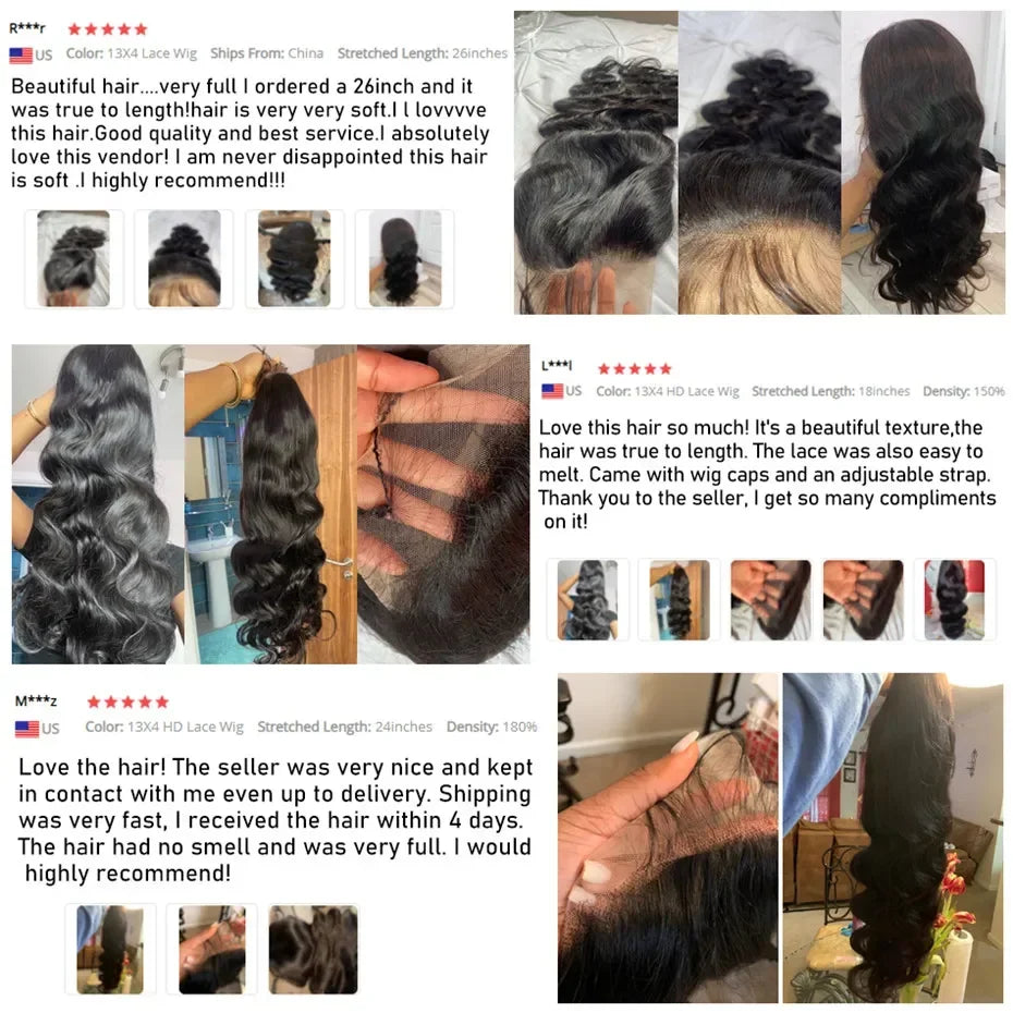 32Inch Body Wave 13x4 13x6 HD Lace Front Human Hair Wigs 4X6 5X5 Glueless Wig Ready To Wear Brazilian Lace Frontal Wig For Women