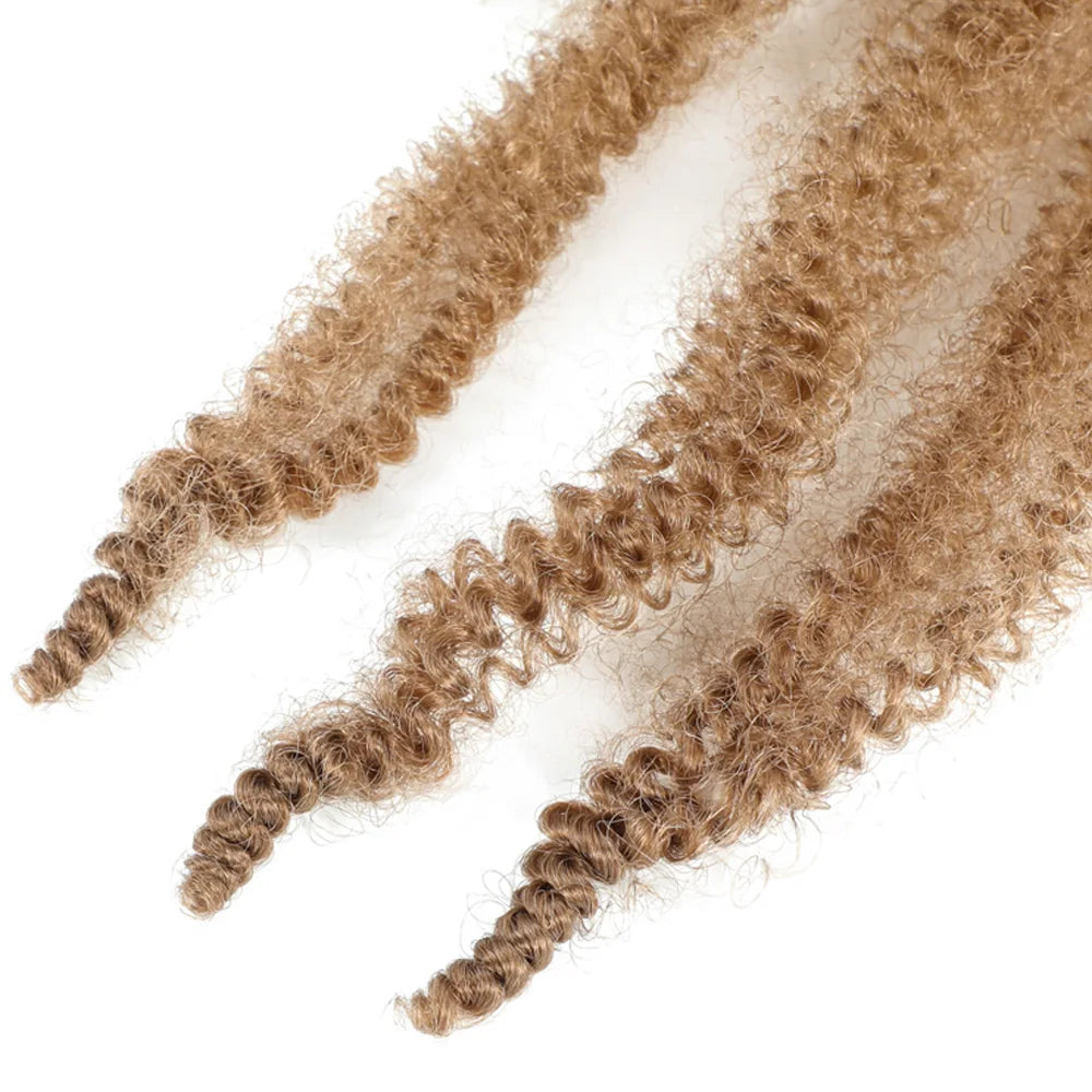 24 inch Kinky Afro Springy Braiding Crochet Hair 18” Marley Kinky Crochet Braids Hair Soft Afro Kinky Twist Crochet Braid Hair