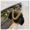 2024 Luxury Women Gold Green Chain Messenger Bags PU Leather Shoulder Bags Shell Clip Designer Handbag And Purse Wedding Clutch