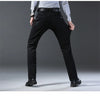 Wthinlee New Business Men's Jeans Casual Straight Stretch Fashion Classic Blue Black Work Denim Trousers Male Brand Clothing