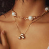 Greatera Gold Color Chunky Balloon Bubble Initial Letter Pendant Choker Necklaces for Women Custom Personalized Jewelry