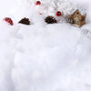 Christmas Fake Snow Cotton Like Artificial White Snow Fluffy Fiber Stuffing Snow Covering for Winter Christmas Tree Decoration