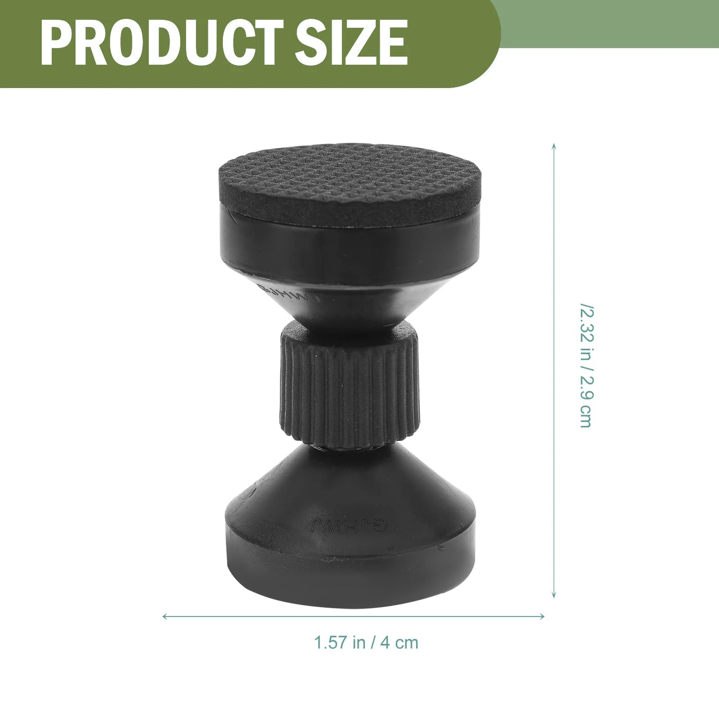 2 Pcs Adjustable Bed Frame Furniture Fall Preventer Stoppers Anti-shake Tool Holder 4.2X4CM Headboard Wall Black Plastic