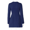 Hugcitar 2024 Spring O Neck Long Sleeve Solid Patchwork Zip Up Sexy Bodycon Mini Dress Women Fashion Outfits Birthday Party Y2K
