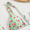 Bikini Women Swimsuit 2025 New Solid Print Sling Bikinis Set Sexy Thong Swimwear Summer Two Piece Beachwear Bathing Suit Female