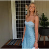 Sexy Stain Long Dress Women Patchwork Solid Tube Top Sleeveless Party Dresses 2025 Summer Lady Slim Vacation Backless Robes