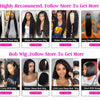 13X4 Brazilian Kinky Curly BoB Lace Frontal Wigs For Women Glueless 180 Density Preplucked 100% Human Hair Wig Deep Curls Wig