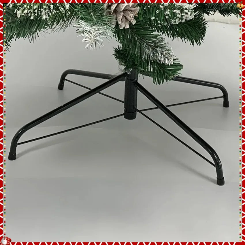 PVC Artificial Christmas Tree Spray White Pinecone Red Fruit Christmas Tree 1.2m-2.1m Christmas Party Atmosphere Home Decoration