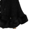 Japanese Liz Sweet Princess Faux Rabbit Fur Cape Coat Women Autumn Winter Fur Jacket Loose Clock Rhinestone Bow Hooded Coat