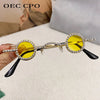 Fashion Diamond Round Sunglasses Women Luxury Rhinestone Shades UV400 Sun Glasses Female Punk Brand Designe Eyewear Men Eyeglass