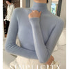 Women Turtleneck Basics Cashmere Sweater Autumn Winter Pullover 100% Merino Wool Knitwear Female Soft Slim Knitting New Top