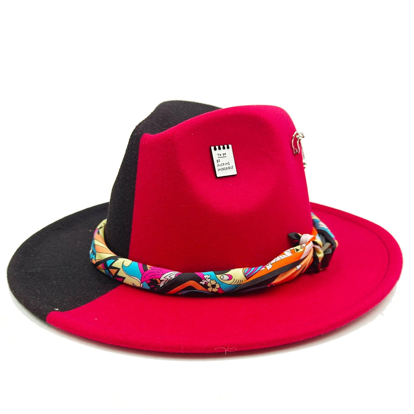 Fedora hat nubuck leather elastic webbing concave top wide brim hat for men and women autumn and winter hat  sombrero hombre