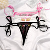 Sexy Custom Thong Name Crystal Letter Underwear Bikini Personalized Customized tangas G-string Girl friend Wife Birthday Gift