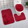3pcs Bathroom Mat Set for Bathroom Silk Tie-Dye Toilet Soft Non Slip Rug Shower Carpets Toilet Lid Cover Floor Mats for Hallway