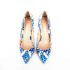 Sexy Stiletto Heel 2025 Print Flowers Pumps European Spring High Heels Party Pumps Ultra High Heeled  For Women Shoes Big Size45