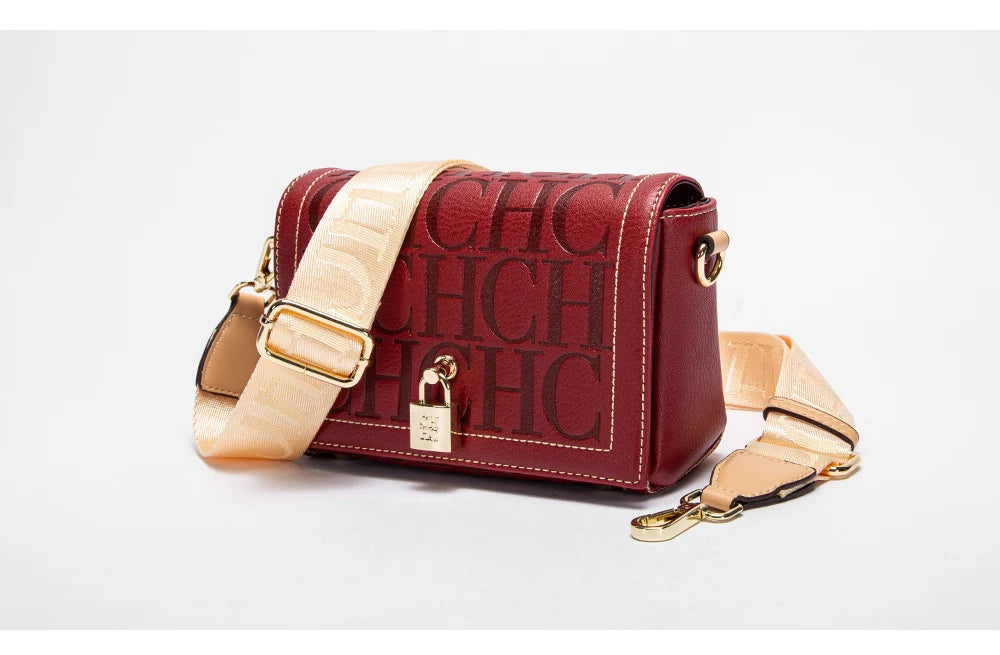 Fashionable Classic Light Luxury Design Exquisite Craftsmanship Women's New Shoulder Bag Letter PU Material Crossbody Bag