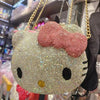 Hello Kitty Diamond Bag Sanrio Cute Cartoon lipstick bag  Fashion Girl Messenger Bag Handmade Diamond Inlaid Handbag Girl Gifts