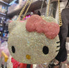 Hello Kitty Diamond Bag Sanrio Cute Cartoon lipstick bag  Fashion Girl Messenger Bag Handmade Diamond Inlaid Handbag Girl Gifts