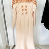 HIGH STREET Newest Fashion 2025 Designer Maxi Dresses Women's Long Sleeve Stunning Flowers Appliques Beaded Long Dress