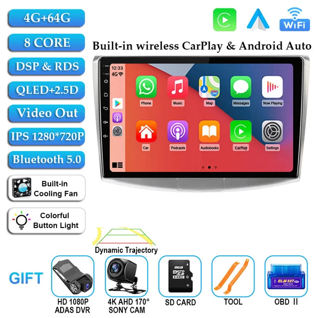 Android 14 For VW Volkswagen Passat B7 B6 CC Car Radio Multimedia Player Autoradio GPS Navigation Camera Carplay QLED 2Din DVD