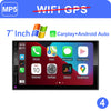 LEHX 7" 2Din MP5 Video Carplay & 4Core Android 14 Car Radio Audio Androidauto Carplay 4G GPS WIFI Automotive Multimedia Player