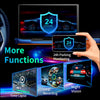 9'' Imagebon A8Pro ADAS Wireless Carplay & Android Auto Dash Cam 4K Rearview Camera 24h Park Monitor GPS Navigation Car DVR