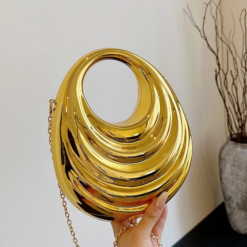 Acrylic Evening Clutch Bag Women Luxury Shoulder Bag Handbag And Crossbody Bags Fashion Party Prom Wedding Shiny Design Purse