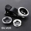 3in1 Fisheye Wide Angle Micro Camera Lens for iPhone Xiaomi Redmi 3IN1 Zoom Fish Eye Len on Smartphone Lenses with Phone Clip